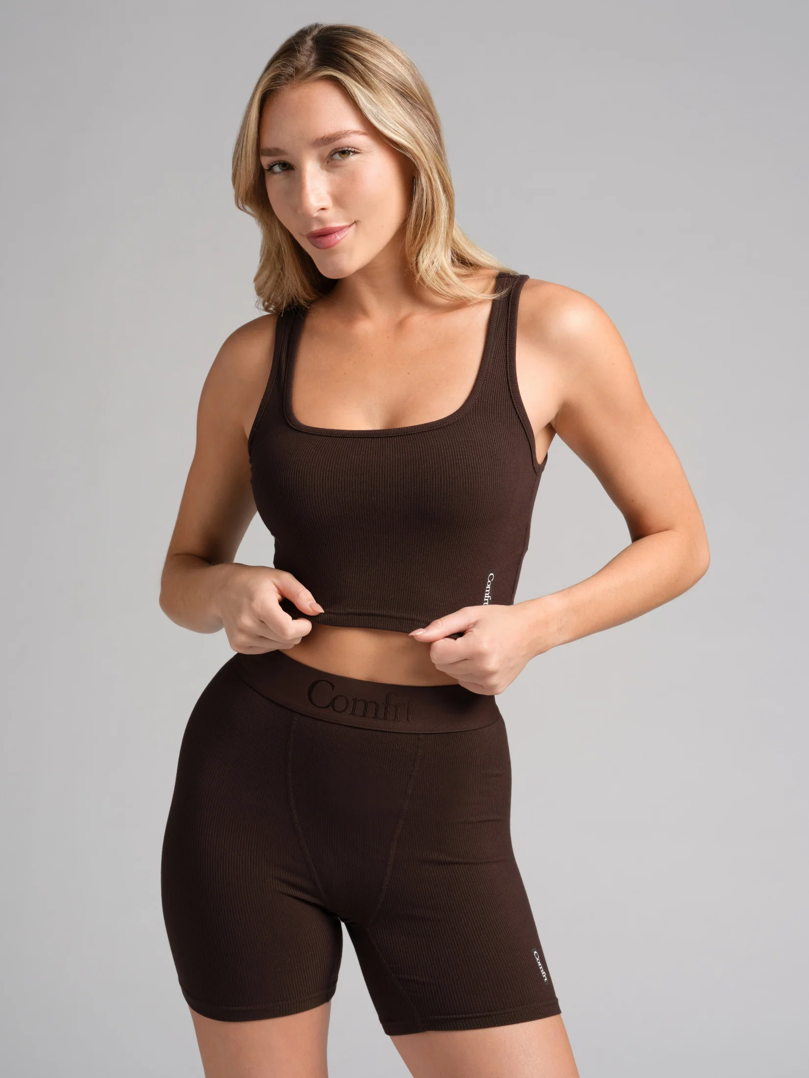 Rib Contour Crop Tank - Image 72